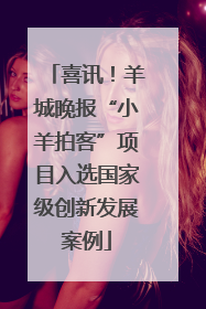 喜讯！羊城晚报“小羊拍客”项目入选国家级创新发展案例