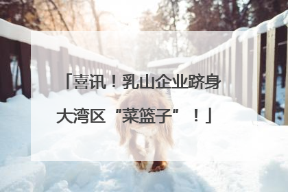 喜讯！乳山企业跻身大湾区“菜篮子”！