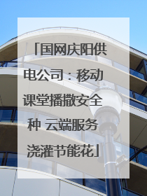 国网庆阳供电公司：移动课堂播撒安全种 云端服务浇灌节能花