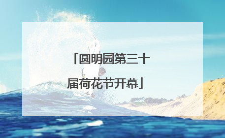 圆明园第三十届荷花节开幕