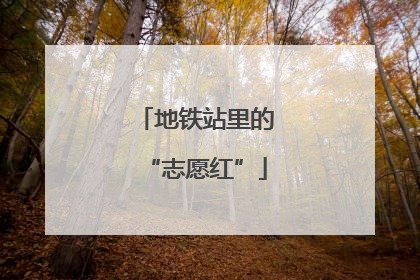 地铁站里的“志愿红”