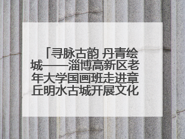 寻脉古韵 丹青绘城——淄博高新区老年大学国画班走进章丘明水古城开展文化研学活动