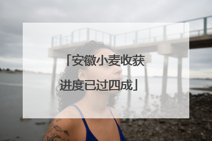 安徽小麦收获进度已过四成