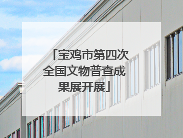 宝鸡市第四次全国文物普查成果展开展