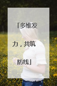 多维发力，共筑防线