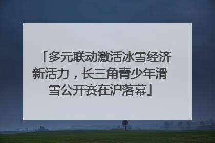 多元联动激活冰雪经济新活力，长三角青少年滑雪公开赛在沪落幕