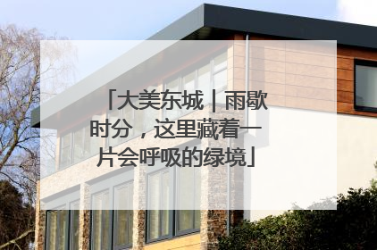 大美东城｜雨歇时分，这里藏着一片会呼吸的绿境