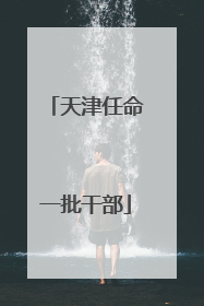 天津任命一批干部
