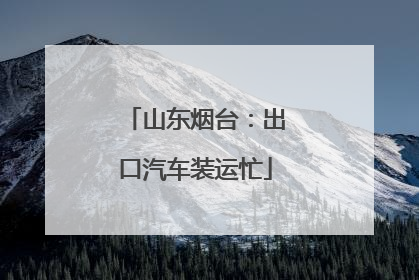 山东烟台：出口汽车装运忙