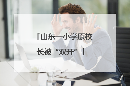 山东一小学原校长被“双开”