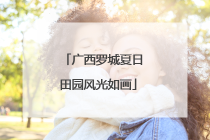 广西罗城夏日田园风光如画
