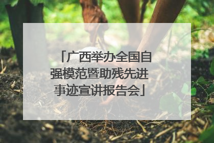 广西举办全国自强模范暨助残先进事迹宣讲报告会
