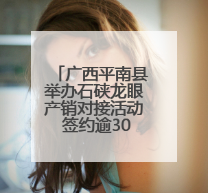 广西平南县举办石硖龙眼产销对接活动 签约逾3000万元