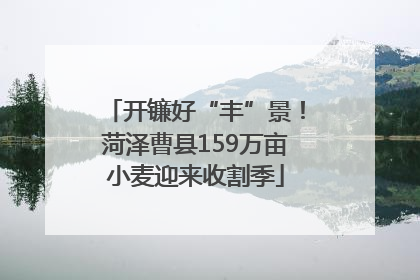 开镰好“丰”景！菏泽曹县159万亩小麦迎来收割季
