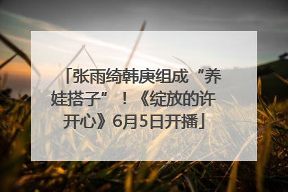 张雨绮韩庚组成“养娃搭子”！《绽放的许开心》6月5日开播