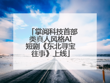 掌阅科技首部类真人风格AI短剧《东北寻宝往事》上线