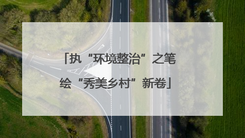 执“环境整治”之笔 绘“秀美乡村”新卷