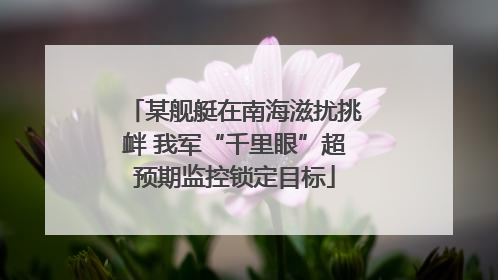 某舰艇在南海滋扰挑衅 我军“千里眼”超预期监控锁定目标