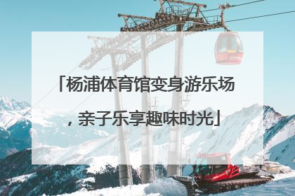 杨浦体育馆变身游乐场，亲子乐享趣味时光