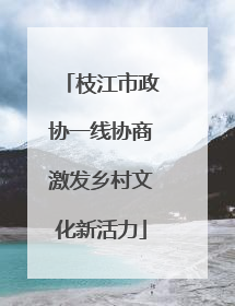 枝江市政协一线协商激发乡村文化新活力
