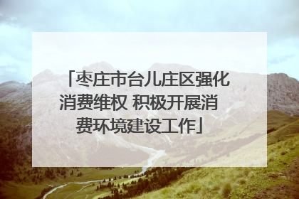 枣庄市台儿庄区强化消费维权 积极开展消费环境建设工作