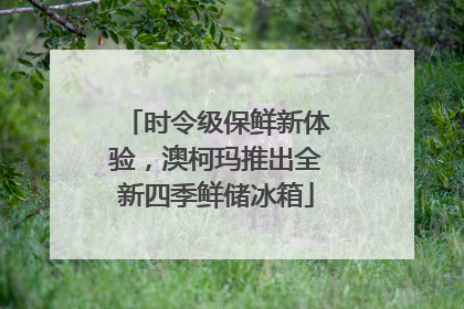 时令级保鲜新体验，澳柯玛推出全新四季鲜储冰箱