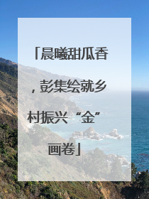 晨曦甜瓜香，彭集绘就乡村振兴“金”画卷