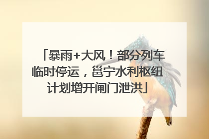 暴雨+大风！部分列车临时停运，邕宁水利枢纽计划增开闸门泄洪