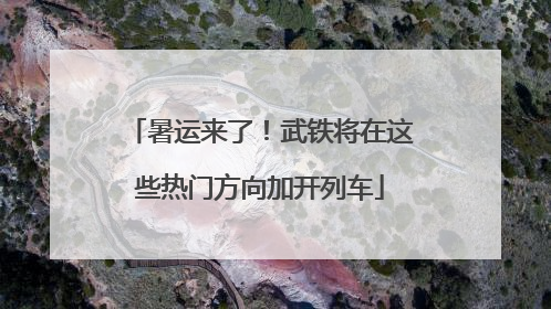 暑运来了！武铁将在这些热门方向加开列车