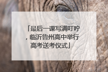 最后一课写满叮咛，临沂鲁州高中举行高考送考仪式