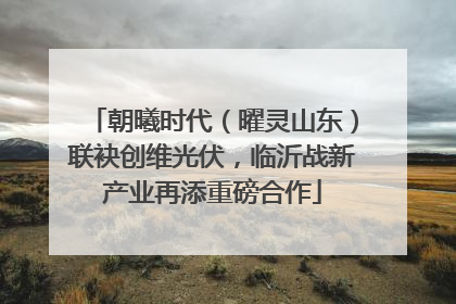 朝曦时代（曜灵山东）联袂创维光伏，临沂战新产业再添重磅合作