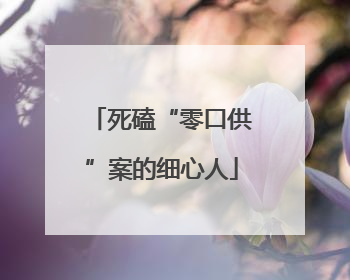 死磕“零口供”案的细心人