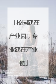 校园建在产业园，专业建在产业链