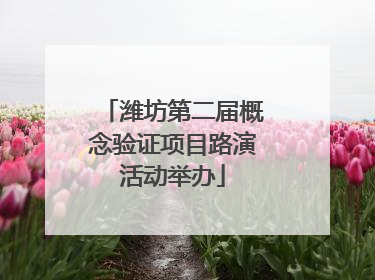 潍坊第二届概念验证项目路演活动举办