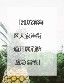 潍坊滨海区大家洼街道开展消防应急演练