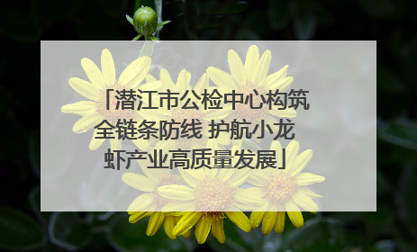 潜江市公检中心构筑全链条防线 护航小龙虾产业高质量发展