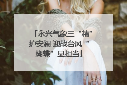 永兴气象三“精”护安澜 迎战台风“蝴蝶”显担当