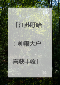江苏盱眙：种粮大户喜获丰收