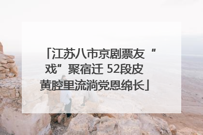 江苏八市京剧票友“戏”聚宿迁 52段皮黄腔里流淌党恩绵长