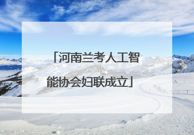 河南兰考人工智能协会妇联成立