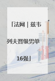 法网｜兹韦列夫晋级男单16强