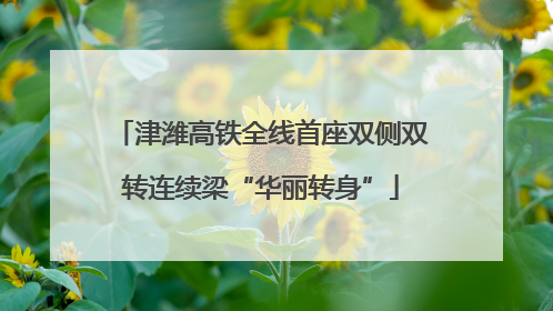 津潍高铁全线首座双侧双转连续梁“华丽转身”