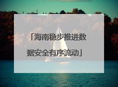 海南稳步推进数据安全有序流动