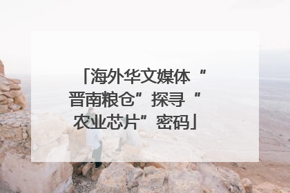 海外华文媒体“晋南粮仓”探寻“农业芯片”密码