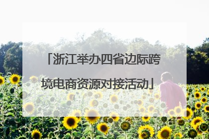 浙江举办四省边际跨境电商资源对接活动
