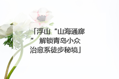 浮山“山海通廊” 解锁青岛小众治愈系徒步秘境