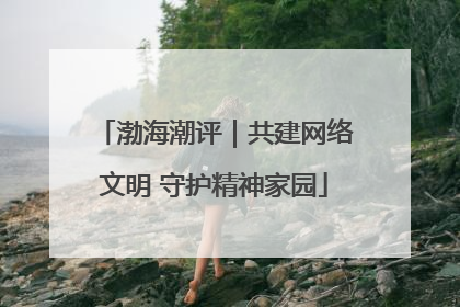 渤海潮评｜共建网络文明 守护精神家园