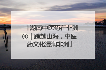 湖南中医药在非洲③｜跨越山海，中医药文化浸润非洲