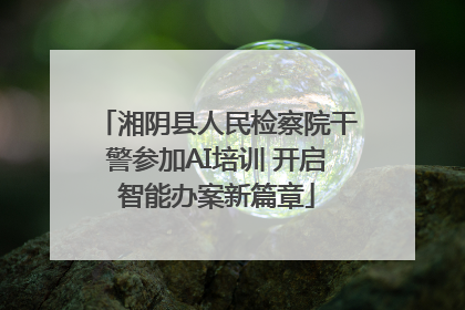湘阴县人民检察院干警参加AI培训 开启智能办案新篇章