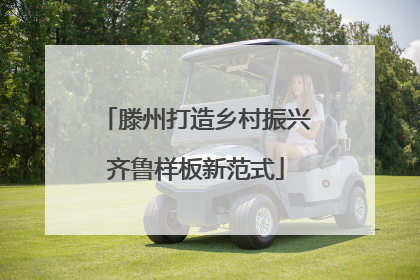 滕州打造乡村振兴齐鲁样板新范式